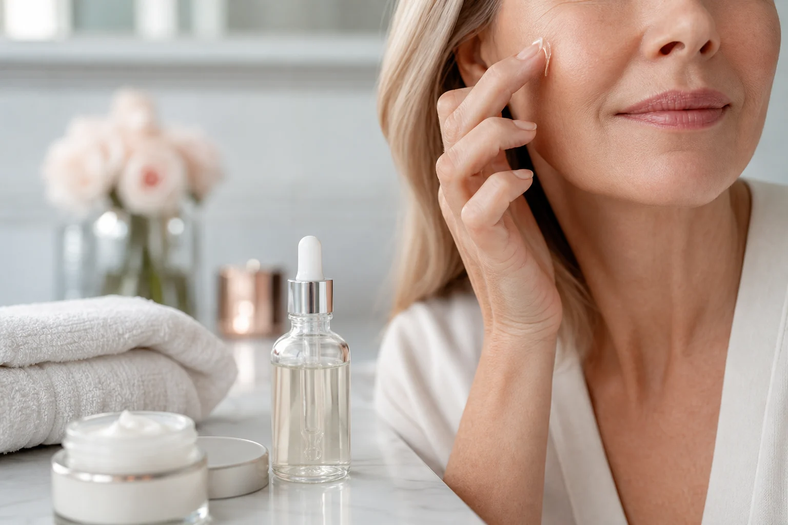 Editorial image for a WorthSift buying review of an anti-wrinkle smoothing serum