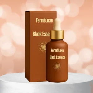 FerméLuxe Black Essence drinkable tanning drops bottle and box