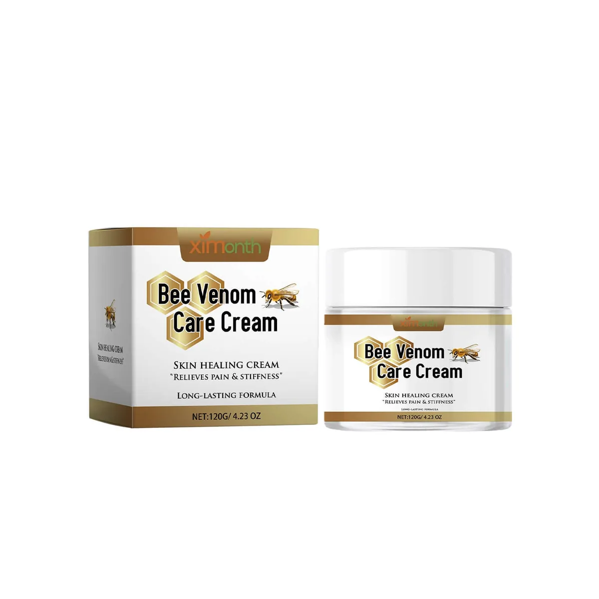 Ximonths Bee Venom Care Cream 120 g jar and box